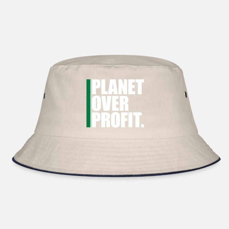 planet over profit Zitat Bucket Hat