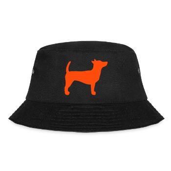 Dog stands tall Obedience stands still silhouette - Bucket Hat - black - Front - Lela (165cm)