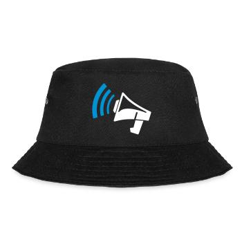 Megaphon Geschenk - Bucket Hat - Schwarz - Vorne - Lela (165cm)
