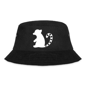 Affe - Katta Lemure - Bucket Hat - Schwarz - Vorne - Lela (165cm)