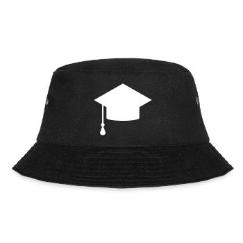 Doctor hat for graduation graduation hat gift - Bucket Hat - black - Front - Lela (165cm)