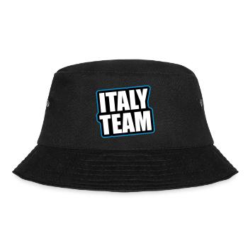 Italien Team Reisen Urlaub - Bucket Hat - Schwarz - Vorne - Lela (165cm)