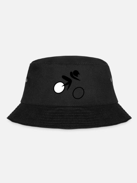 Gelände Fahrradrennen - Bucket Hat - Schwarz