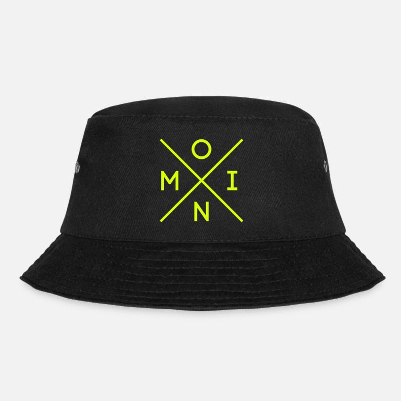 Moin Kreuz - Bucket Hat - Schwarz