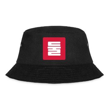 Korean Number 2 Two 둘 【Dul】 Hangul - Bucket Hat - black - Front - Lela (165cm)
