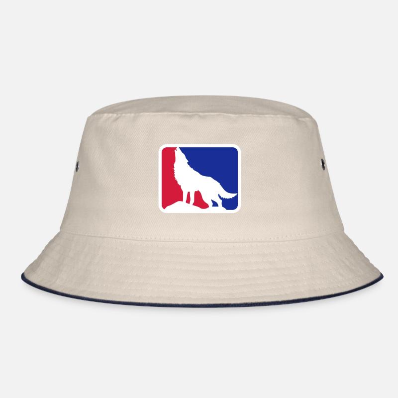 Wolf Hund Wildlife Werwolf Logo | Farben änderbar Bucket Hat