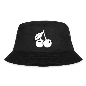 Kirschen symbol - Bucket Hat - Schwarz - Vorne - Lela (165cm)