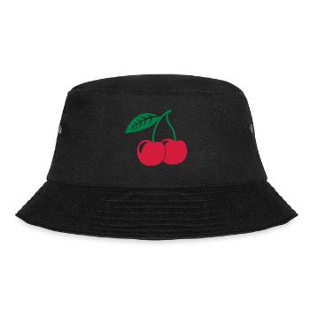 Kirsche, 2fb - Bucket Hat - Schwarz - Vorne - Lela (165cm)