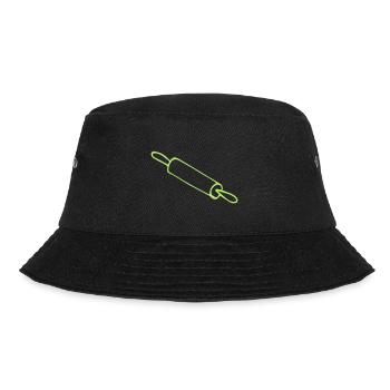 Nudelholz Weihnachten, Weihnachtsbäckerei - Bucket Hat - Schwarz - Vorne - Lela (165cm)