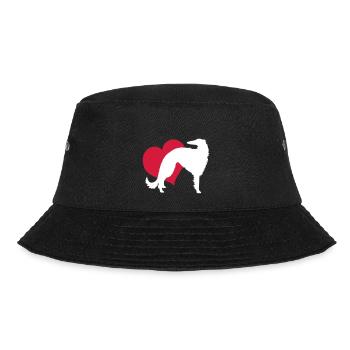 Borzoi - Bucket Hat - Schwarz - Vorne - Lela (165cm)