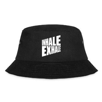 inhale exhale yoga Zitat - Bucket Hat - Schwarz - Vorne - Lela (165cm)