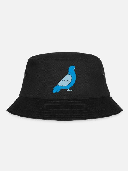 taube - Bucket Hat - Schwarz