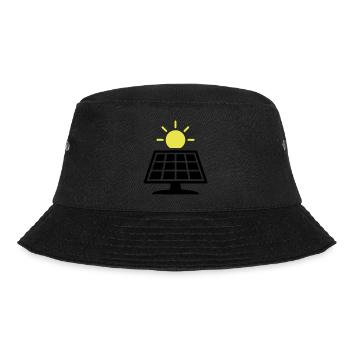 Photovoltaik Anlage Solar Panele - Bucket Hat - Schwarz - Vorne - Lela (165cm)