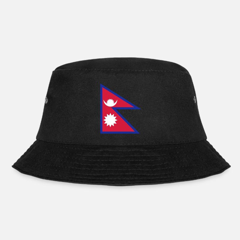 Nepal flag - drapeau népal - Bob - noir