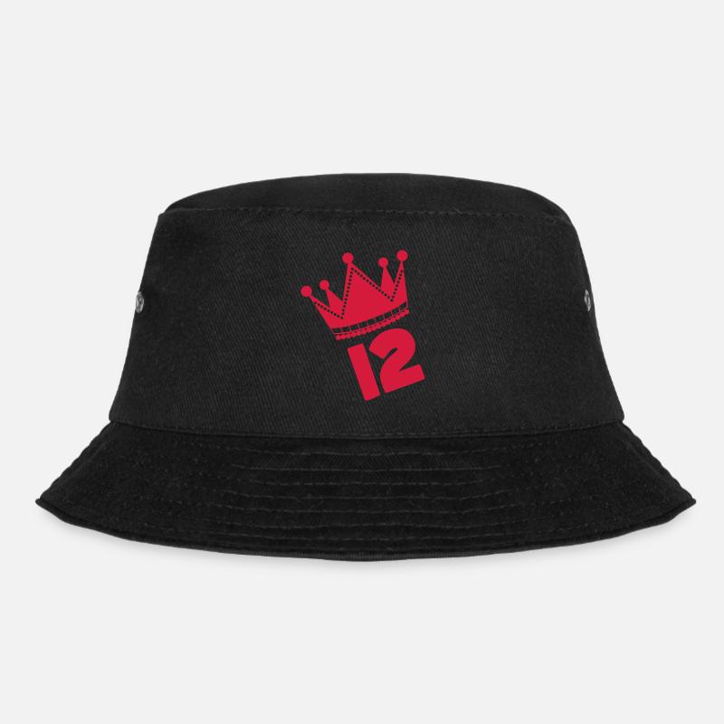 *** 12 *** - Bucket Hat - Schwarz