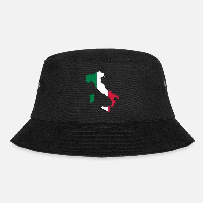 Italy - Bucket Hat - Schwarz