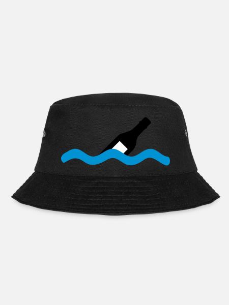 Flaschenpost - Bucket Hat - Schwarz