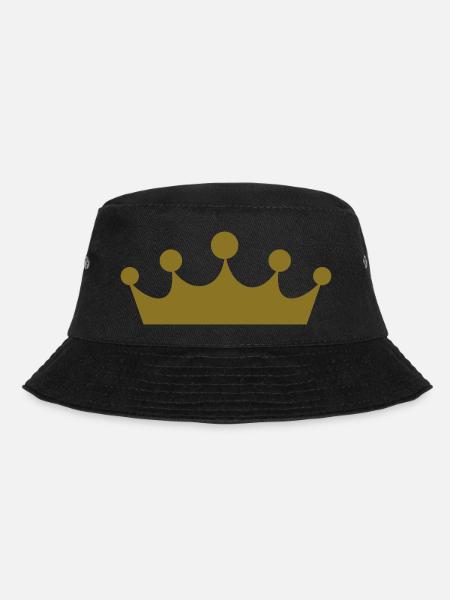 crown 16 plain 2010 10 05 1c - Bucket Hat - Schwarz