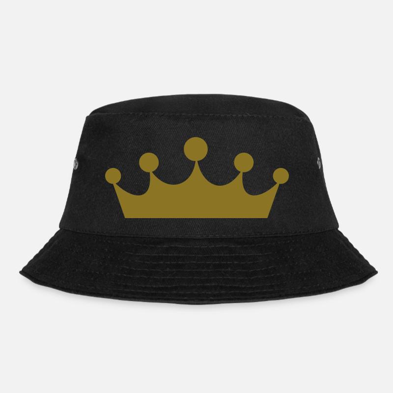 crown 16 plain 2010 10 05 1c - Bucket Hat - Schwarz