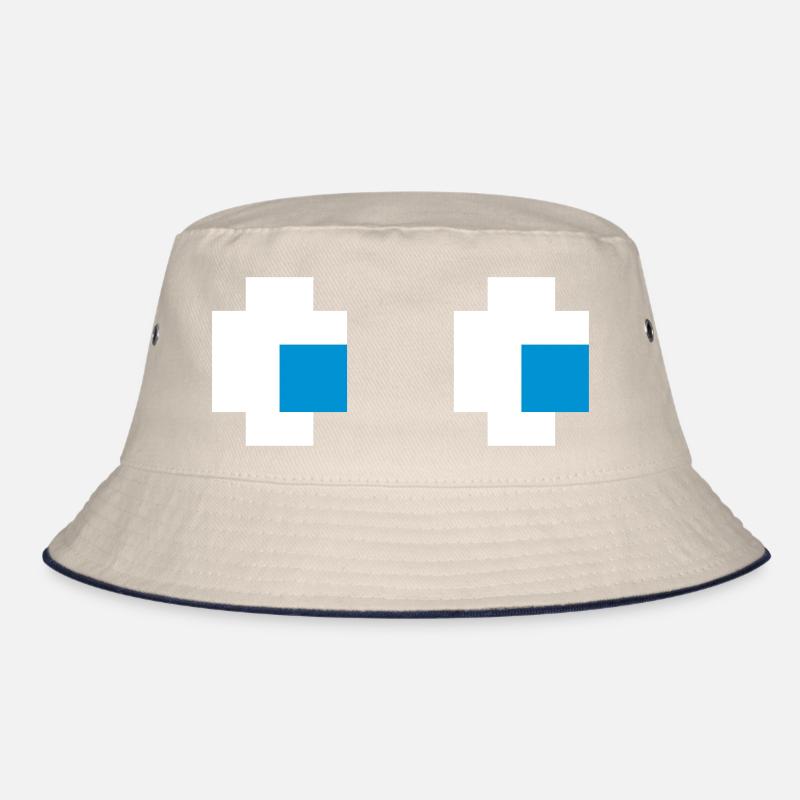 Ghost Eyes Geist Augen Comic Computerspiel Konsole Bucket Hat