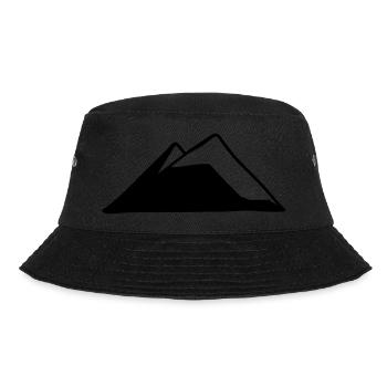 Mountains Mountain Mountains Mountain 01 Drawing area 1 - Bucket Hat - black - Front - Lela (165cm)