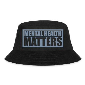 mental health matters quote - Bucket Hat - black - Front - Lela (165cm)
