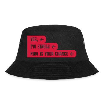 single now your chance - Bucket Hat - Schwarz - Vorne - Lela (165cm)