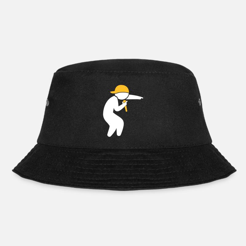 Hiphop Rapper - Bucket Hat - Schwarz