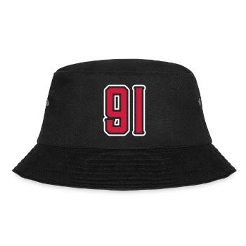 91 Number Symbol - Bucket Hat - black - Front - Lela (165cm)