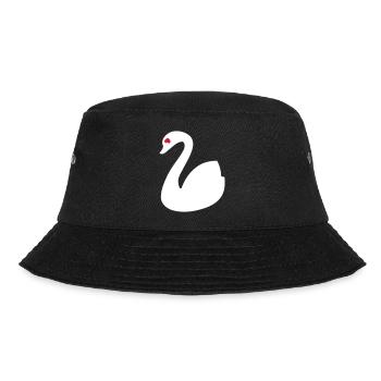 😍🦢Swan in Love-Symbol of Love-Pure Eternal Love - Bucket Hat - black - Front - Lela (165cm)