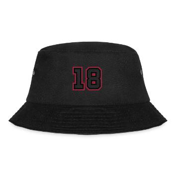 18 Number number - Bucket Hat - black - Front - Lela (165cm)