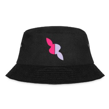 Zwei Hälften Kopf Hase, eine Hälfte verdreht - Bucket Hat - Schwarz - Vorne - Lela (165cm)