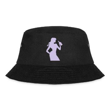 Frau Spass Silhouette - Bucket Hat - Schwarz - Vorne - Lela (165cm)
