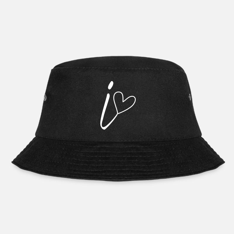Point (i)(i) Calligraphy - Bucket Hat - black