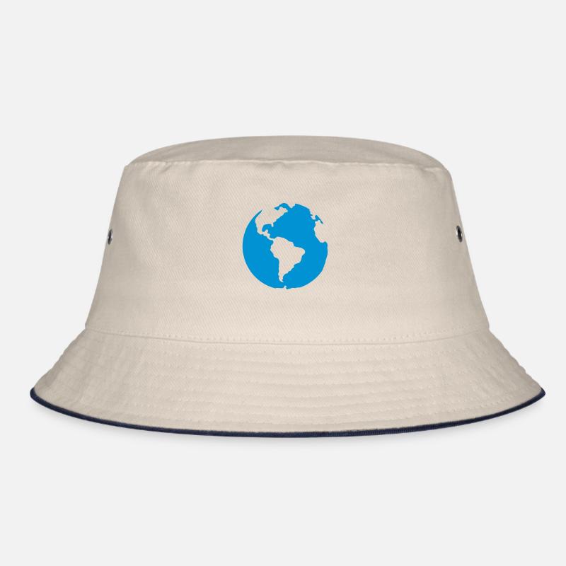 Planet earth blue icon 2805 Bucket Hat
