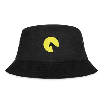 Horse head circle moon sun 1c - Bucket Hat - black - Front - Lela (165cm)