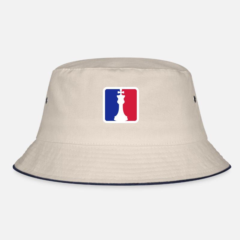 Schach Rot Blau Bucket Hat