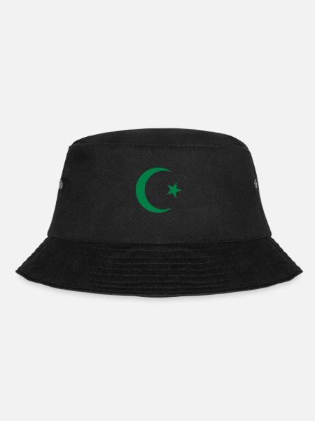 Star and Crescent - Bucket Hat - black
