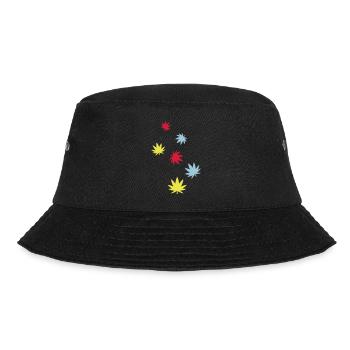 Hemp Leaf Icon - Bucket Hat - black - Front - Lela (165cm)