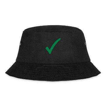 haken_ok_1__f1 - Bucket Hat - Schwarz - Vorne - Lela (165cm)
