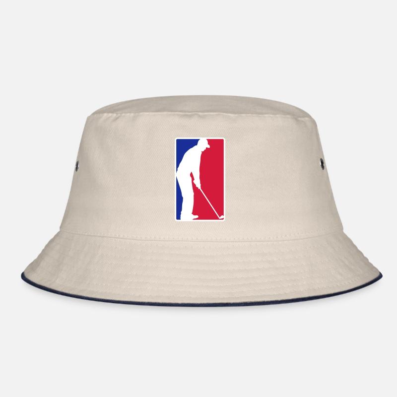 Red blue golf Bucket Hat