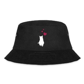 Silhouette d'amour de coeur de chat - Bob - noir - Devant - Lela (165cm)
