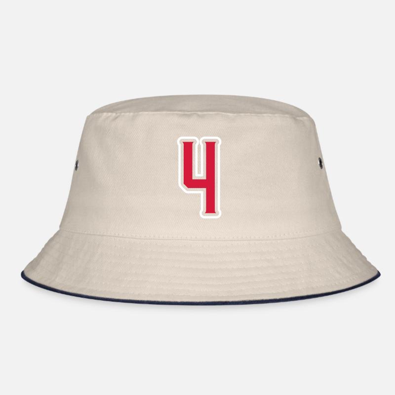 4 number symbol Bucket Hat