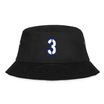3 Zahl Symbol - Bucket Hat - Schwarz - Vorne - Lela (165cm)