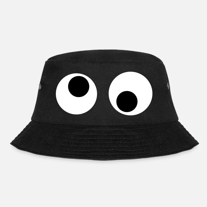 Augen - Bucket Hat - Schwarz