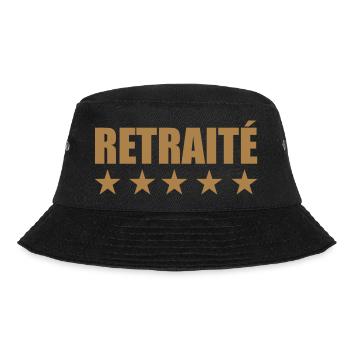 Retirement Pensioner Ruhestand Rentner Retraite - Bucket Hat - black - Front - Lela (165cm)