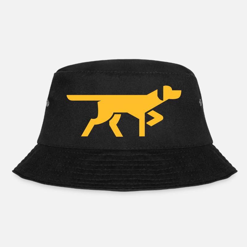 Hund Dog - Bucket Hat - Schwarz