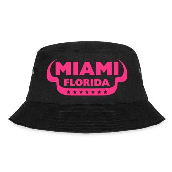 Miami États-Unis Palm Trees Beach Sun America Floride Logo - Bob - noir - Devant - Lela (165cm)