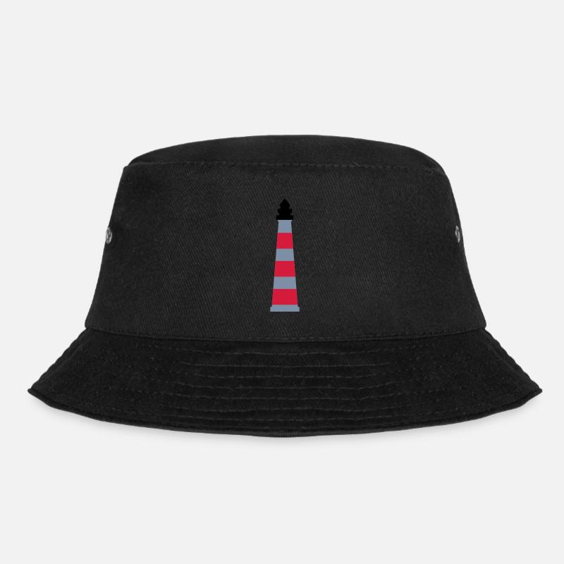 Leuchtturm - Bucket Hat - Schwarz