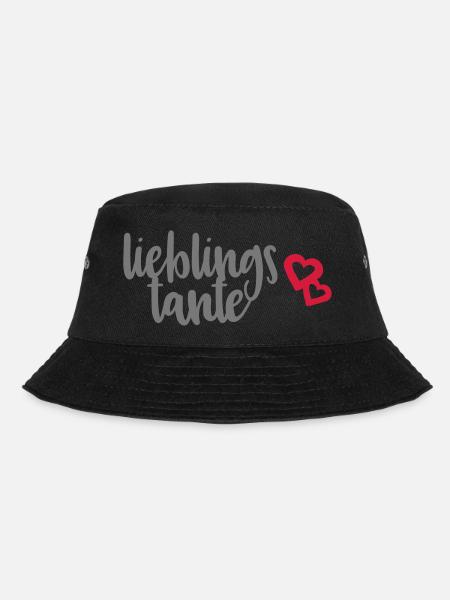 Lieblingstante Tante Tanten Sprüche Geschenk - Bucket Hat - Schwarz